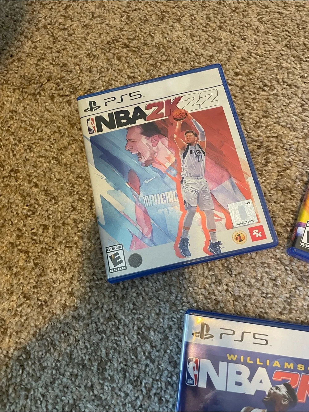 Sony PS5 NBA 2K21 Game Case with Purple Coverv it for 3 different games